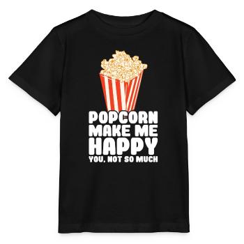 Popcorn - Stanley/Stella MINI CREATOR Kids’ T-Shirt - black - Front - Mikhail (115cm)