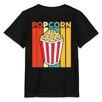 Popcorn - Stanley/Stella Kinder T-Shirt MINI CREATOR  - Schwarz - Vorne - Mikhail (115cm)
