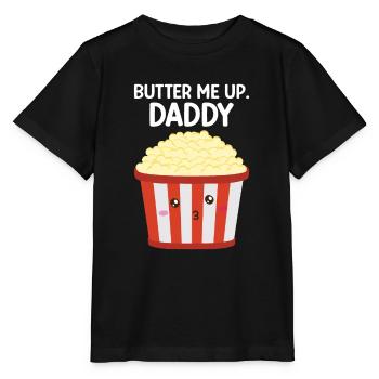 Popcorn - Stanley/Stella Kinder T-Shirt MINI CREATOR  - Schwarz - Vorne - Mikhail (115cm)