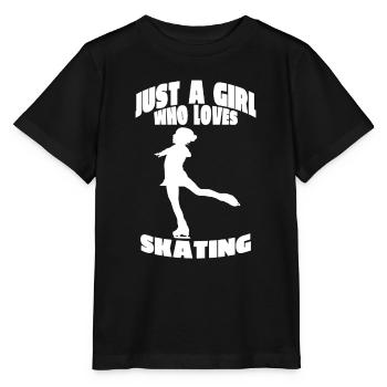 Ice skating Figure skating Figure skating Figure skating - Stanley/Stella MINI CREATOR Kids’ T-Shirt - black - Front - Mikhail (115cm)
