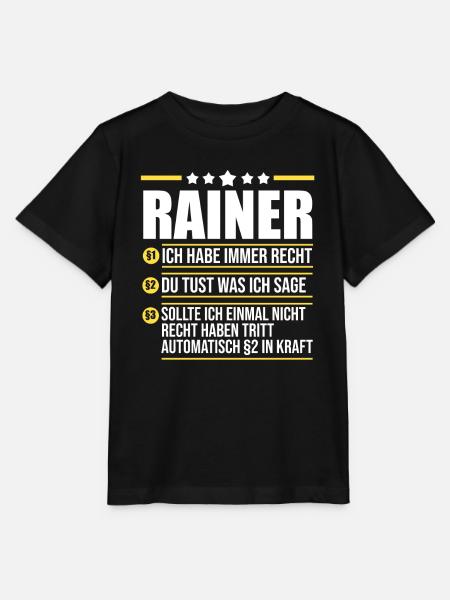 Rainer - Stanley/Stella Kinder T-Shirt MINI CREATOR - Schwarz