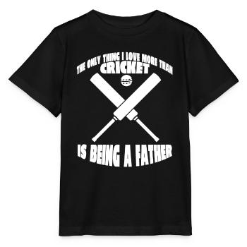 Cricket Papa Cricket Équipe de cricket Équipe de cricket - T-shirt bio MINI CREATOR Stanley/Stella Enfant - noir - Devant - Mikhail (115cm)