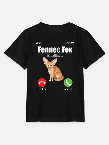Fennec Fox - Stanley/Stella Kinder T-Shirt MINI CREATOR  - Schwarz