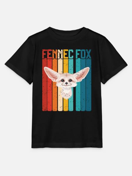 Fennec Fox - Stanley/Stella Kinder T-Shirt MINI CREATOR  - Schwarz