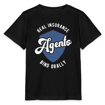 Agent d’assurance Évaluateur Courtier d’assurance - T-shirt bio MINI CREATOR Stanley/Stella Enfant - noir - Devant - Mikhail (115cm)