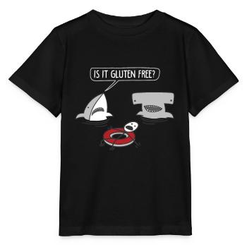 Funny Is It Gluten Free? For Gluten Free Lover - Stanley/Stella Kinder T-Shirt MINI CREATOR  - Schwarz - Vorne - Mikhail (115cm)