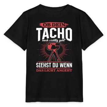 Tuning - Ob Dein Tacho Richtig Geht - PS Liebhaber - Stanley/Stella Kinder T-Shirt MINI CREATOR  - Schwarz - Vorne - Mikhail (115cm)