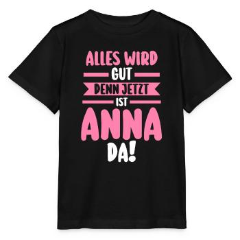 Anna - Stanley/Stella Kinder T-Shirt MINI CREATOR  - Schwarz - Vorne - Mikhail (115cm)