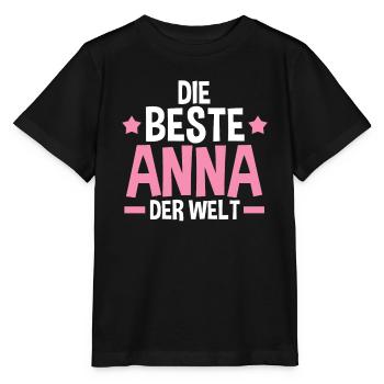Anna - Stanley/Stella Kinder T-Shirt MINI CREATOR  - Schwarz - Vorne - Mikhail (115cm)