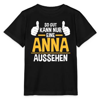 Anna - Stanley/Stella Kinder T-Shirt MINI CREATOR  - Schwarz - Vorne - Mikhail (115cm)