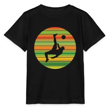 Fußballspieler Fußballmannschaft Fußballdesign - Stanley/Stella Kinder T-Shirt MINI CREATOR  - Schwarz - Vorne - Mikhail (115cm)