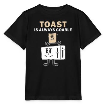 TOASTER TOAST IS ALWAYS GOABLE - Stanley/Stella Kinder T-Shirt MINI CREATOR  - Schwarz - Vorne - Mikhail (115cm)