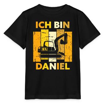 Daniel Geschenk Name Namensschild Geburtstag - Stanley/Stella Kinder T-Shirt MINI CREATOR  - Schwarz - Vorne - Mikhail (115cm)