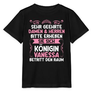Vanessa - Stanley/Stella Kinder T-Shirt MINI CREATOR  - Schwarz - Vorne - Mikhail (115cm)