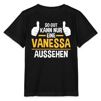 Vanessa - Stanley/Stella Kinder T-Shirt MINI CREATOR  - Schwarz - Vorne - Mikhail (115cm)