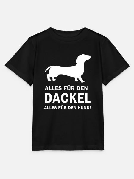 Alles für den Dackel Alles für den Hund Spruch - Stanley/Stella Kinder T-Shirt MINI CREATOR  - Schwarz