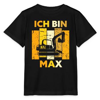 Max Geschenk Name Namensschild Geburtstag - Stanley/Stella Kinder T-Shirt MINI CREATOR  - Schwarz - Vorne - Mikhail (115cm)