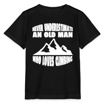 Mountain climbing Climbers Mountaineering Mountain climbing - Stanley/Stella MINI CREATOR Kids’ T-Shirt - black - Front - Mikhail (115cm)