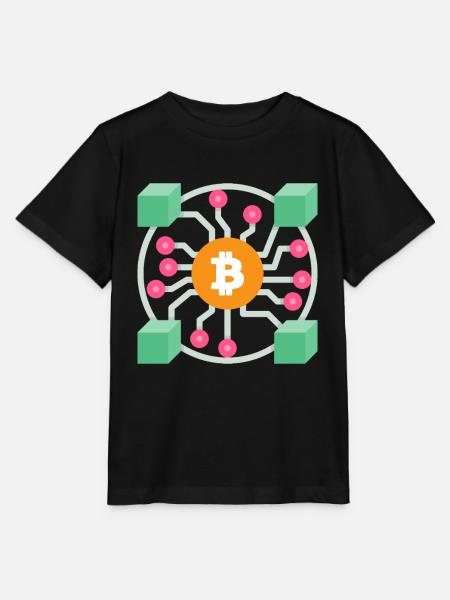 Bitcoin Blockchain Design - Stanley/Stella Kinder T-Shirt MINI CREATOR - Schwarz