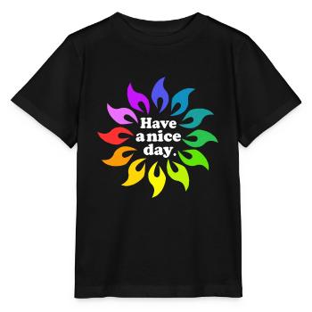 Bonne journée - T-shirt bio MINI CREATOR Stanley/Stella Enfant - noir - Devant - Mikhail (115cm)