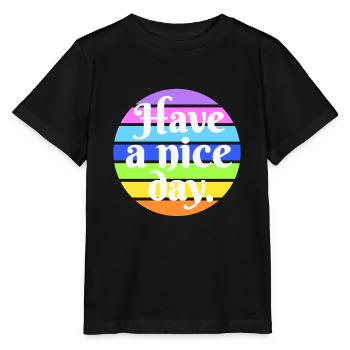 Bonne journée - T-shirt bio MINI CREATOR Stanley/Stella Enfant - noir - Devant - Mikhail (115cm)