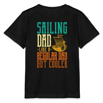 Sailing Dad Definition Funny Sport Sailor Boat - Stanley/Stella MINI CREATOR Kids’ T-Shirt - black - Front - Mikhail (115cm)