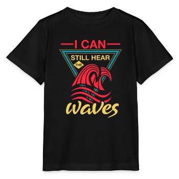ICH KANN IMMER NOCH WELLEN HÖREN - Stanley/Stella Kinder T-Shirt MINI CREATOR  - Schwarz - Vorne - Mikhail (115cm)