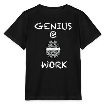 A genius at work as an engineer, as - Stanley/Stella MINI CREATOR Kids’ T-Shirt - black - Front - Mikhail (115cm)
