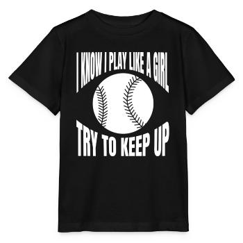 Baseball Joueur de baseball Baseballer Équipe de baseball - T-shirt bio MINI CREATOR Stanley/Stella Enfant - noir - Devant - Mikhail (115cm)