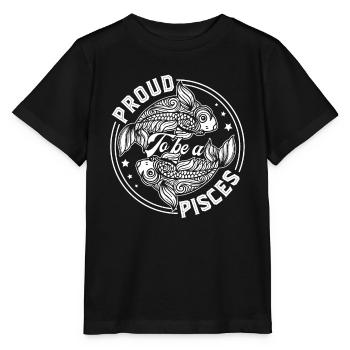 Pisces Proud To Be A Pisces - Stanley/Stella MINI CREATOR Kids’ T-Shirt - black - Front - Mikhail (115cm)