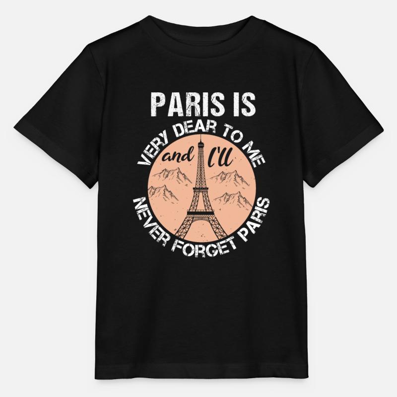 PARIS IS VERY DEAR TO ME AND I LL NEVER FORGET - Stanley/Stella MINI CREATOR Kids’ T-Shirt - black