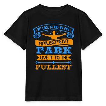 PARC D’ATTRACTIONS VIVEZ PLEINEMENT - T-shirt bio MINI CREATOR Stanley/Stella Enfant - noir - Devant - Mikhail (115cm)