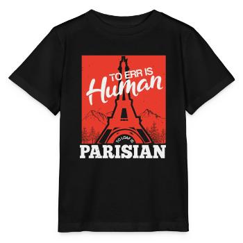 IRREN IST MENSCHLICH PARIS - Stanley/Stella Kinder T-Shirt MINI CREATOR  - Schwarz - Vorne - Mikhail (115cm)