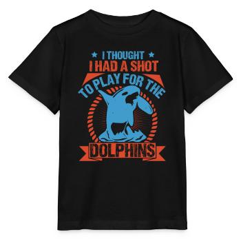 JE PENSAIS AVOIR UNE CHANCE DE JOUER POUR LES DOLPHINS - T-shirt bio MINI CREATOR Stanley/Stella Enfant - noir - Devant - Mikhail (115cm)