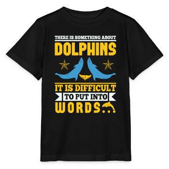 DELFINE IST SCHWER IN WORTE ZU FASSEN - Stanley/Stella Kinder T-Shirt MINI CREATOR  - Schwarz - Vorne - Mikhail (115cm)