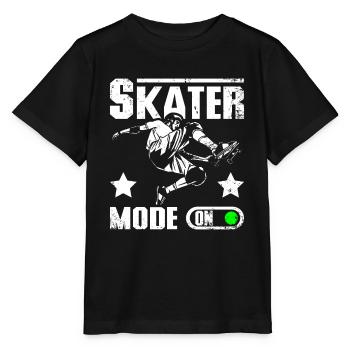 Skater mode on - Stanley/Stella Kinder T-Shirt MINI CREATOR  - Schwarz - Vorne - Mikhail (115cm)