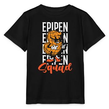 Epipe squad Peanut allergy Peanut allergy sufferers - Stanley/Stella MINI CREATOR Kids’ T-Shirt - black - Front - Mikhail (115cm)