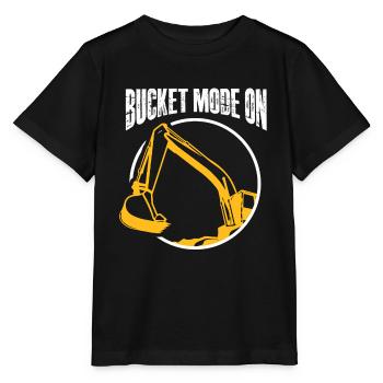 bucket mode on Design for a excavator fan - Stanley/Stella MINI CREATOR Kids’ T-Shirt - black - Front - Mikhail (115cm)