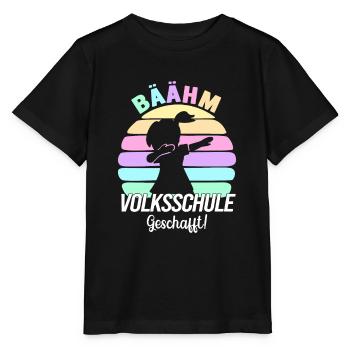 Volksschule Geschafft Absolvent Abgänger - Stanley/Stella Kinder T-Shirt MINI CREATOR  - Schwarz - Vorne - Mikhail (115cm)
