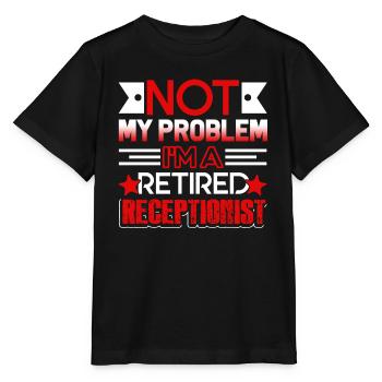 Receptionist Retired Receptionist - Stanley/Stella MINI CREATOR Kids’ T-Shirt - black - Front - Mikhail (115cm)