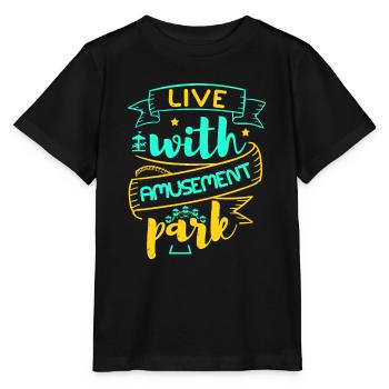 VIVRE AVEC LE PARC D’ATTRACTIONS - T-shirt bio MINI CREATOR Stanley/Stella Enfant - noir - Devant - Mikhail (115cm)