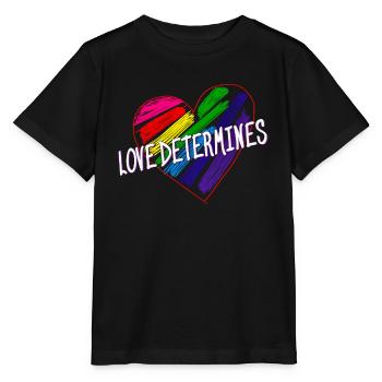 HEART LOVE DETERMINES - Stanley/Stella MINI CREATOR Kids’ T-Shirt - black - Front - Mikhail (115cm)