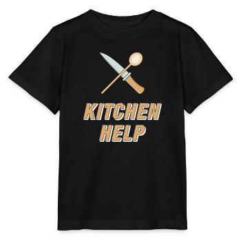 KITCHEN HELP - Stanley/Stella MINI CREATOR Kids’ T-Shirt - black - Front - Mikhail (115cm)