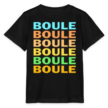 BOULES - T-shirt bio MINI CREATOR Stanley/Stella Enfant - noir - Devant - Mikhail (115cm)