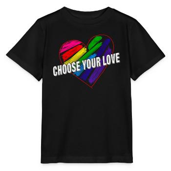COEUR CHOISISSEZ VOTRE AMOUR - T-shirt bio MINI CREATOR Stanley/Stella Enfant - noir - Devant - Mikhail (115cm)
