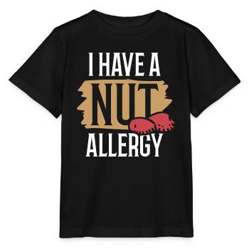 J’ai une allergie aux noix aux arachides allergique aux arachides - T-shirt bio MINI CREATOR Stanley/Stella Enfant - noir - Devant - Mikhail (115cm)