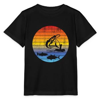 Fishing Fishing Fishing Fishing Fishing Hooks - Stanley/Stella MINI CREATOR Kids’ T-Shirt - black - Front - Mikhail (115cm)