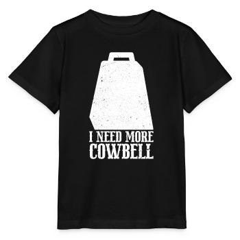 Cowbell More Cowbell-Vintager - Stanley/Stella MINI CREATOR Kids’ T-Shirt - black - Front - Mikhail (115cm)
