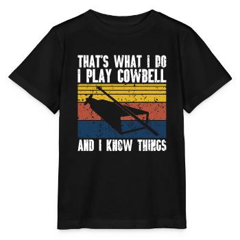 Cowbell More Cowbell-Vintager - Stanley/Stella MINI CREATOR Kids’ T-Shirt - black - Front - Mikhail (115cm)