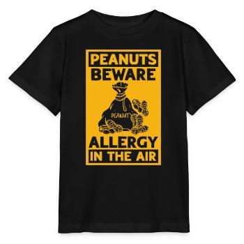 Erdnüsse Vorsicht Allergie In Der Luft - Stanley/Stella Kinder T-Shirt MINI CREATOR  - Schwarz - Vorne - Mikhail (115cm)